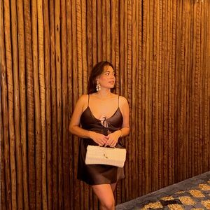 Brown/Chocolate Satin Dress